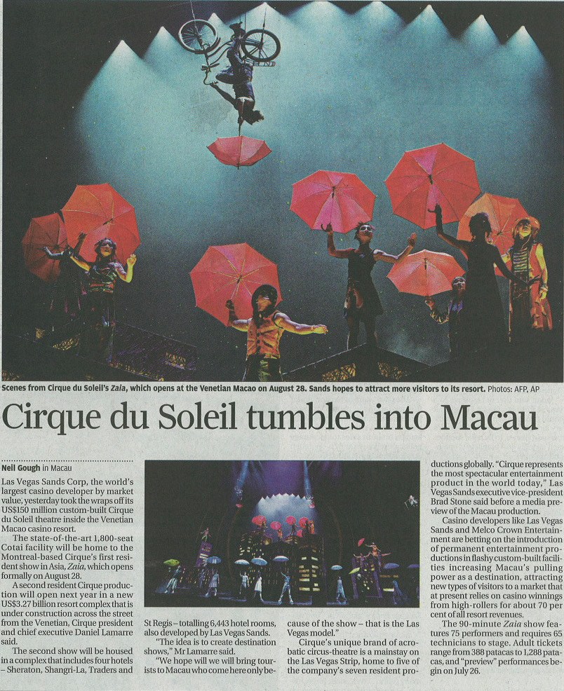 lionel hun cirque du soleil