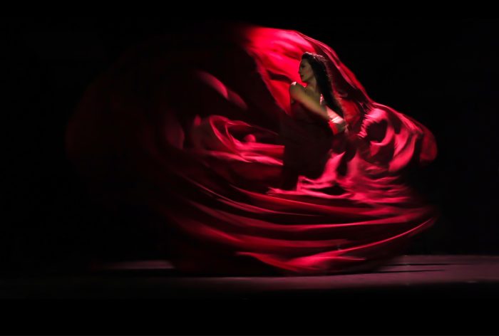 dancer red dress lionel hun choreography wine dress